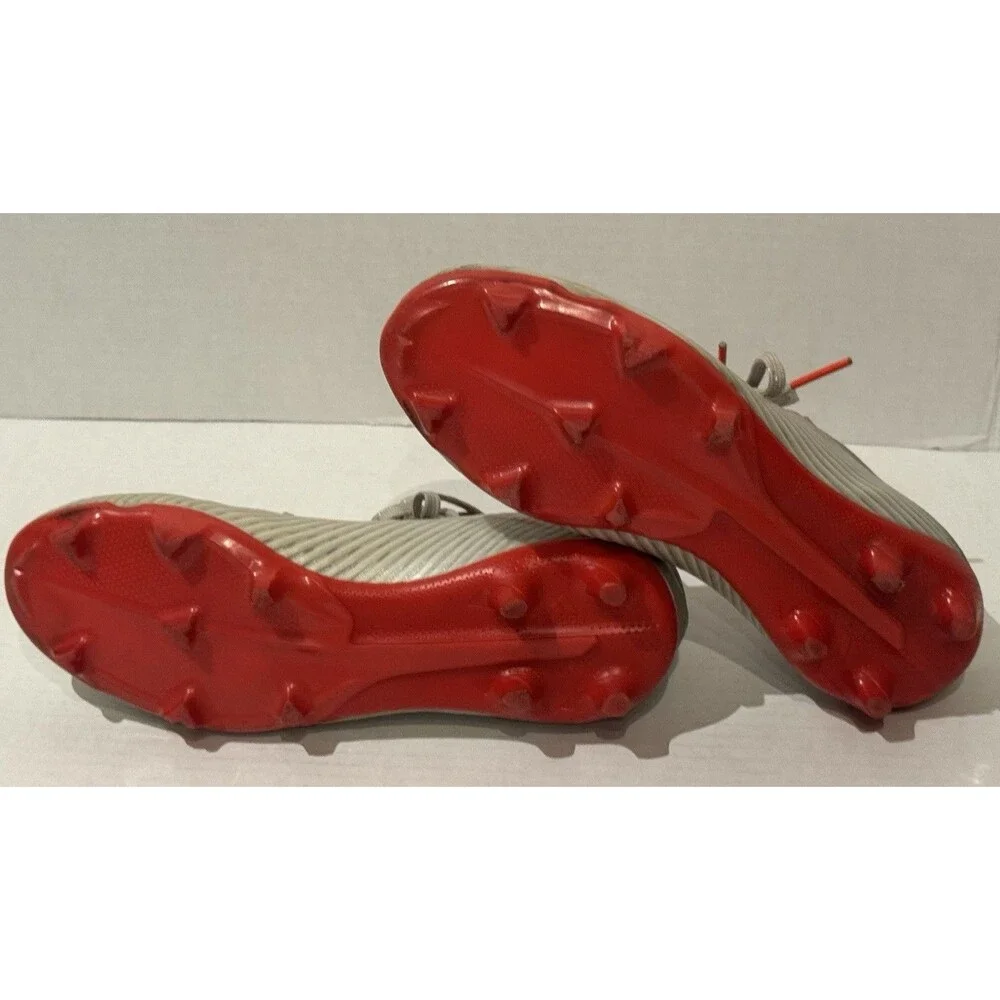 adidas X 19.1 Firm Ground Youth Soccer Size 5.5 Unisex Orange/Gray lace Cleats